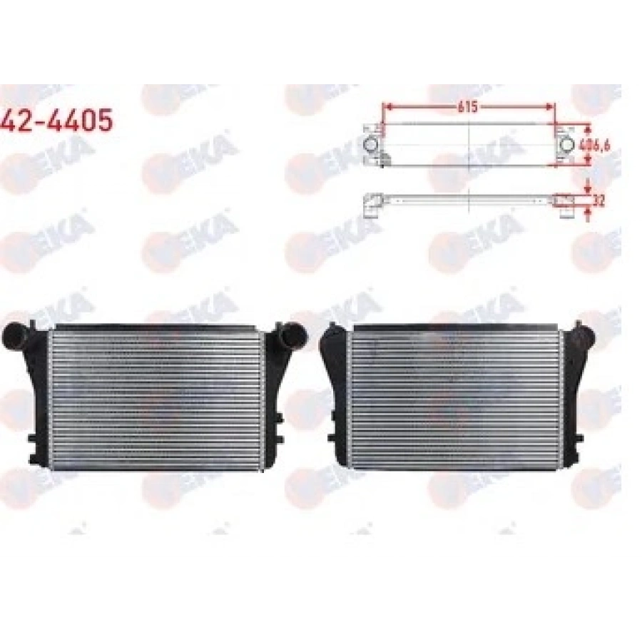 TURBO RADYATÖRÜ (SEKMANLI) CADDY 04-10 / AUDİ A3 03-12 / OCTAVİA 04-12 2KA - 2KH - 2CA - 2CH T1