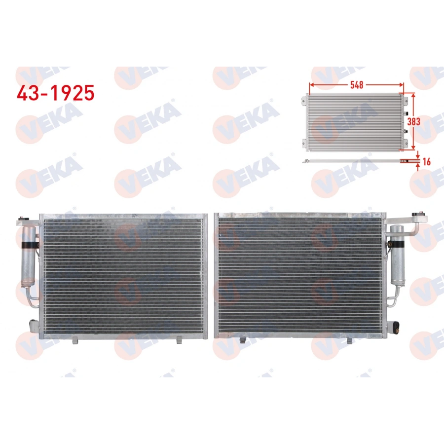 KLİMA RADYATÖRÜ COURİER 1,5 14- MGA 82366 T1