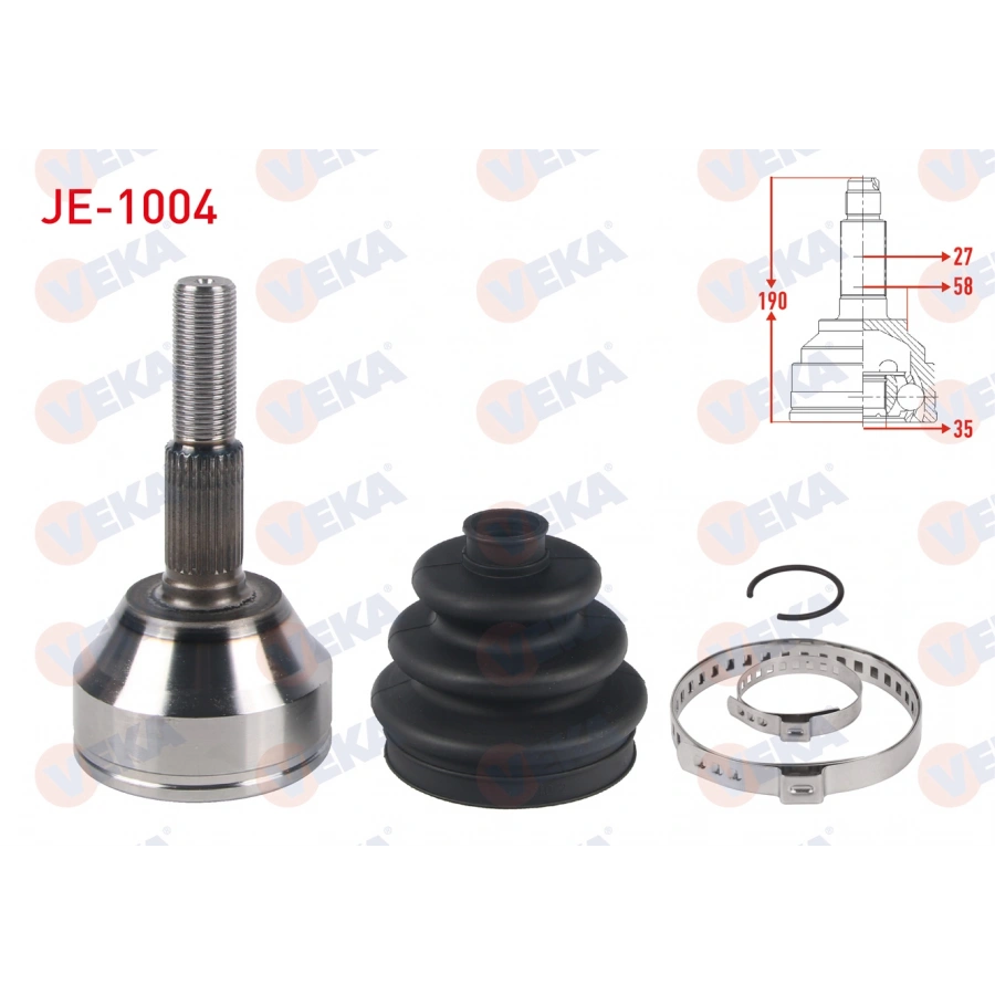 AKS KAFASI SOL-SAG ON DIS 27X35X58 UZUNLUK 190mm JEEP CHEROKEE (KJ) 2.8 CRD 2001-2008