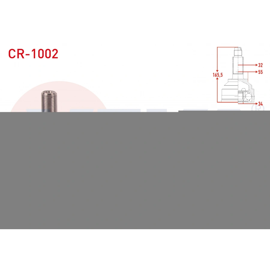 AKS KAFASI SOL-SAG ON DIS 32X34X55 UZUNLUK 165,5mm CHRYSLER GRAND VOYAGER 2.8 CRD 2008-