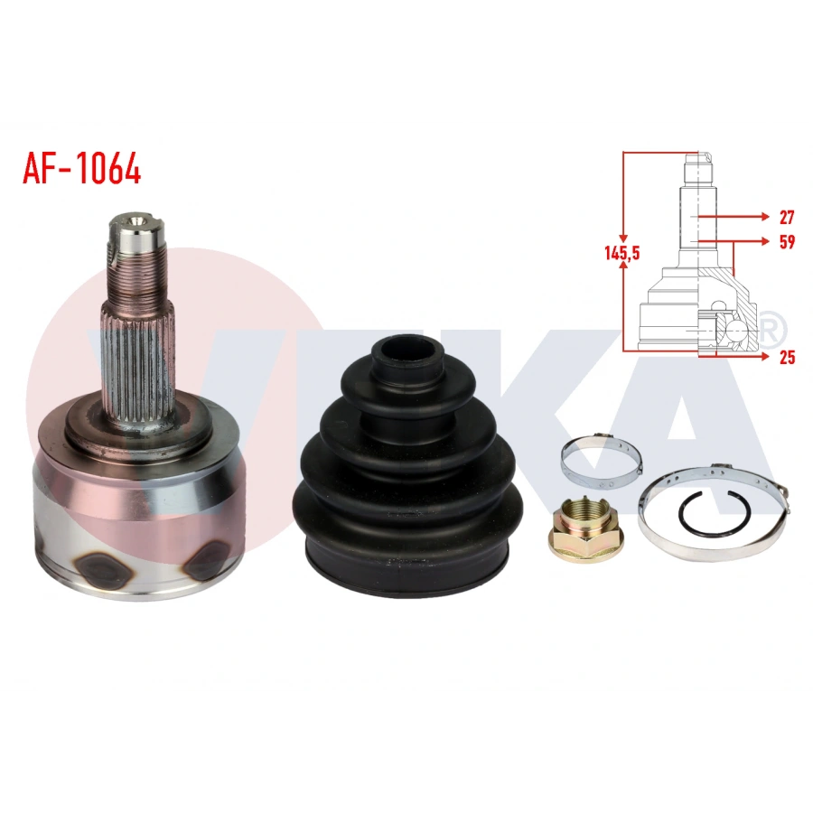 AKS KAFASI SOL-SAG ON DIS ALFA ROMEO GIULIETTA (940) 1.4 TB 27X25X59 UZUNLUK 145,5mm 2010-