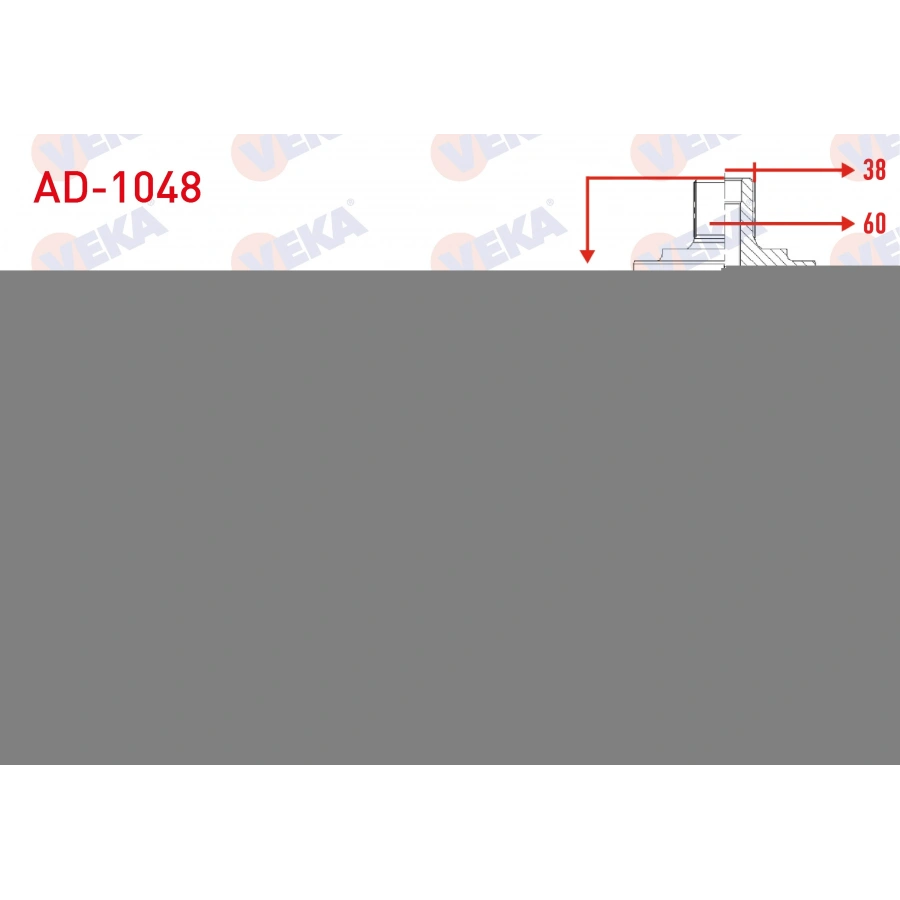 AKS KAFASI SOL-SAG ON DIS AUDI A6 (4F2,C6) 2.0 TDI 38X27X60 UZUNLUK 97 mm 2004-2011