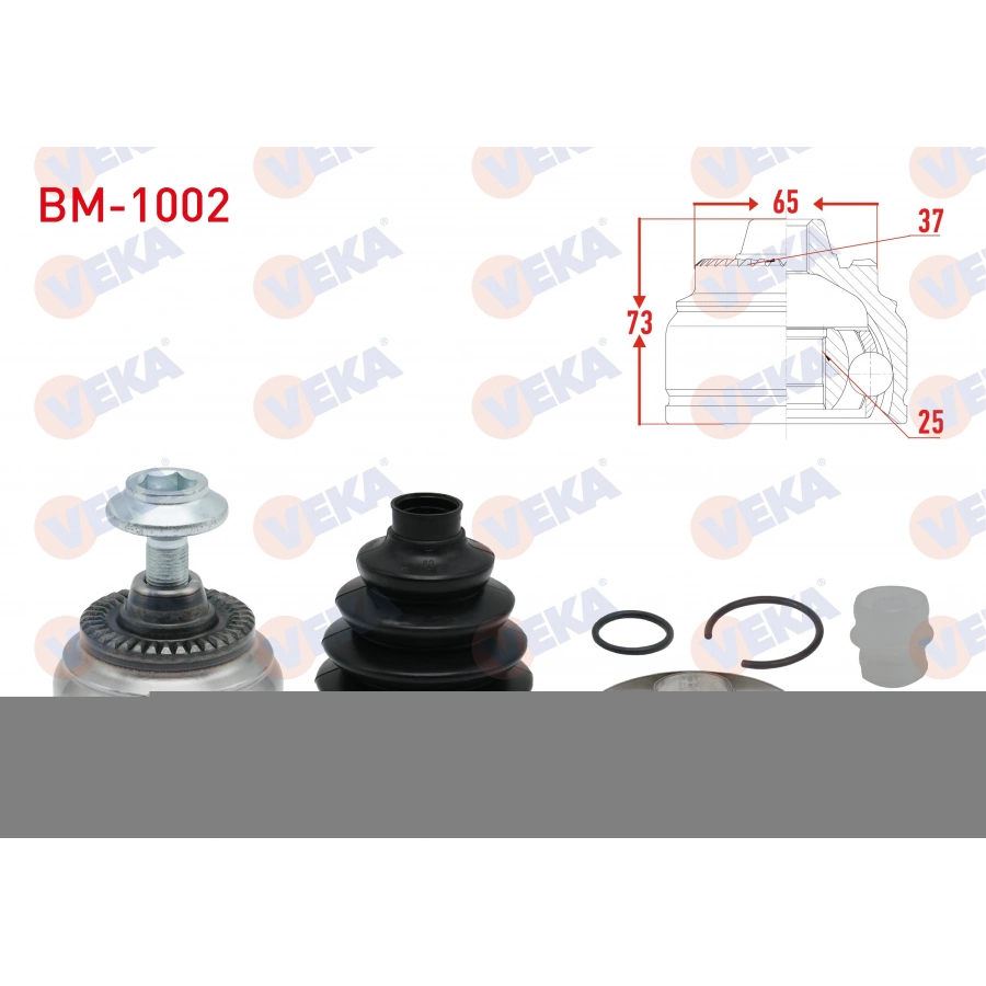 AKS KAFASI SOL-SAG ON DIS BMW 5 SERISI (F10) 520 D A-T 37X25X65 UZUNLUK 73mm 2010-