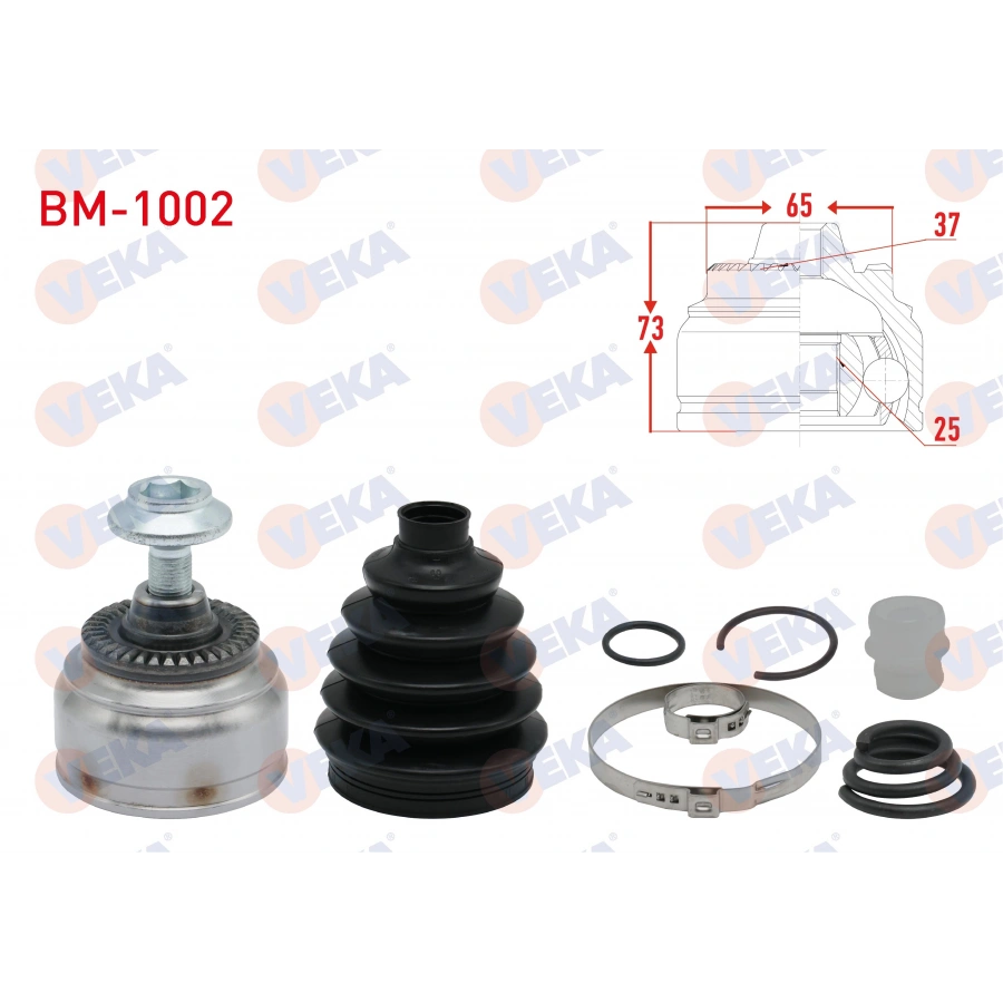 AKS KAFASI SOL-SAG ON DIS BMW 5 SERISI (F10) 520 D A-T 37X25X65 UZUNLUK 73mm 2010-