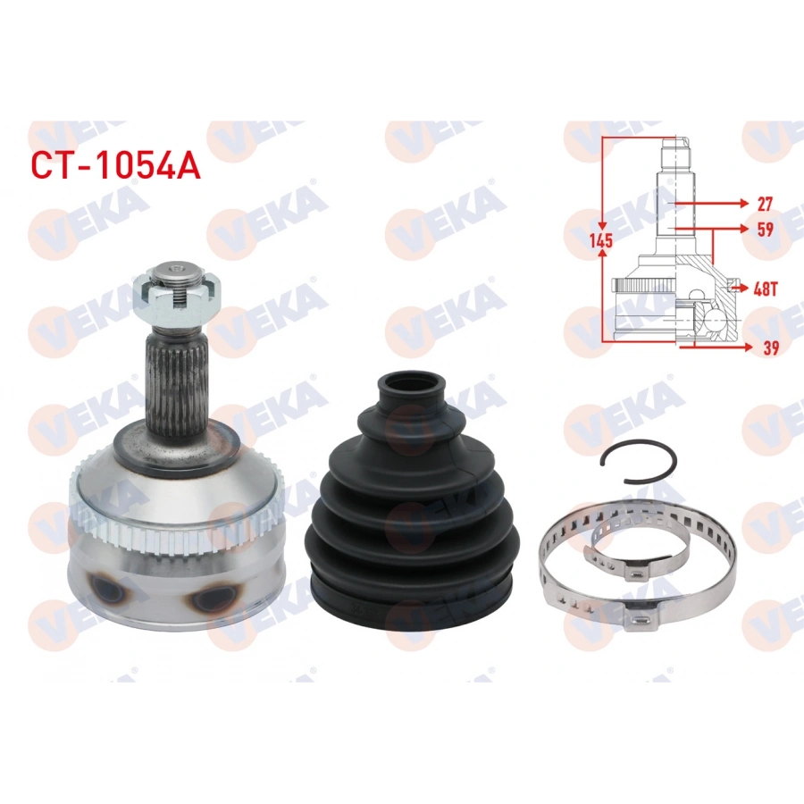 AKS KAFASI SOL-SAG ON DIS FIAT SCUDO (220P) 1.9 TD ABSLI 48 DIS 27X39X59 UZUNLUK 145 mm 1996-2006