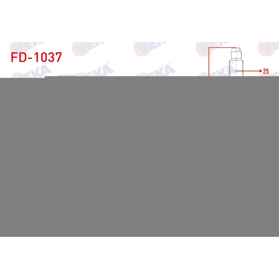 AKS KAFASI SOL-SAG ON DIS FORD FIESTA V 1.25i 25X22X53.3 UZUNLUK 141 mm 2001-2008