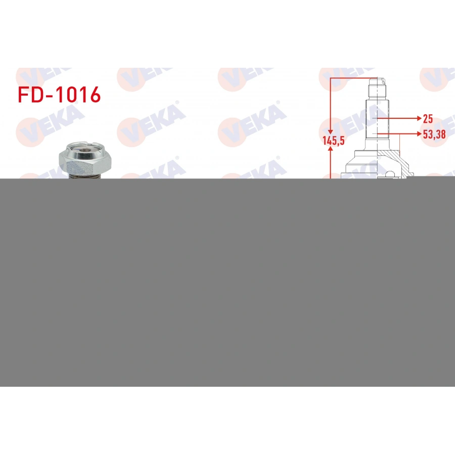 AKS KAFASI SOL-SAG ON DIS FORD FOCUS I (DAW,DBW) 1.4i 16v 25X23X53,38 UZUNLUK 145,5mm 1998-2004