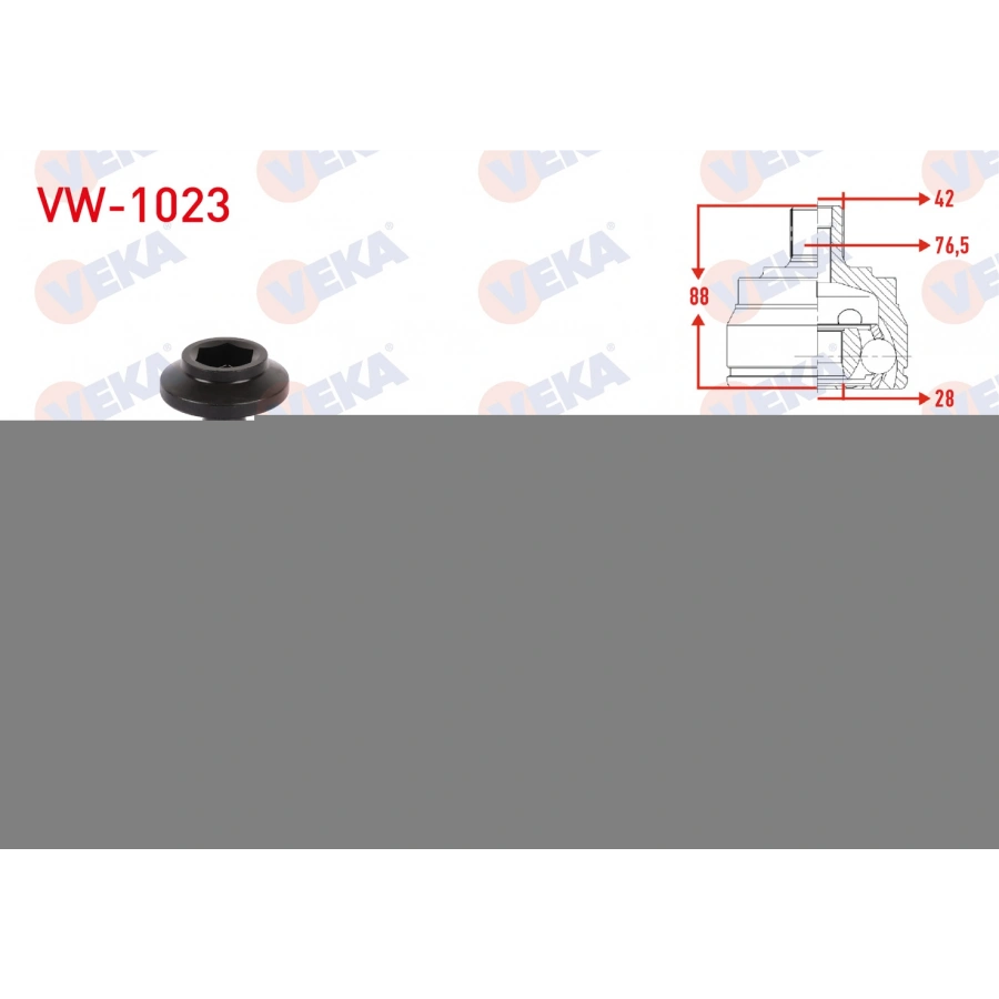 AKS KAFASI SOL-SAG ON DIS UZUNLUK 88mm VW TOUAREG 3.0 3.2 2002-2010 - 3.0 TDI 2010-2018/AUDI Q7 2.0 TFSI 3.0 TDI - 4.2 FSI QUATTRO 2006-2015/PORSCHE CAYENNE 3.0-3.6-4.8 2010-/3.2-3.6-4.5-4.8 2002-2010
