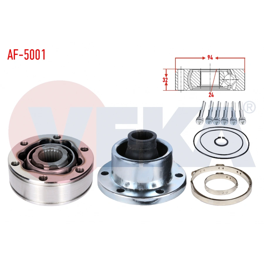 AKS KAFASI SOL-SAG ON IC ALFA ROMEO 33 (905) 1.3 FREZE DIS 24 UZUNLUK 32 mm 1983-1993