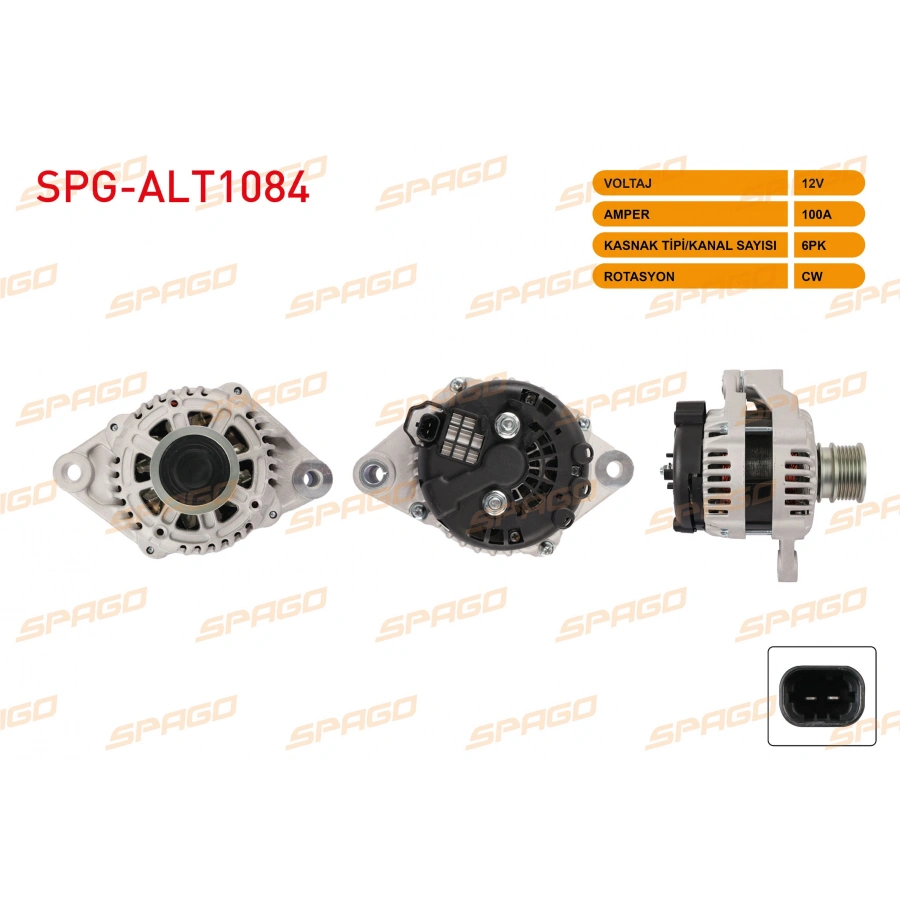 ALTERNATOR 12V 100A 6PK (ALT121) OPEL INSIGNIA 2.0 CDTI 09-17