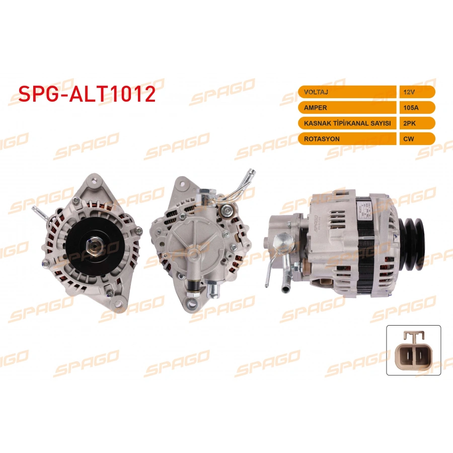 ALTERNATOR 12V 105A CIFT KASNAK (ALT575) MITSUBISHI L200 2.0 D 96-06