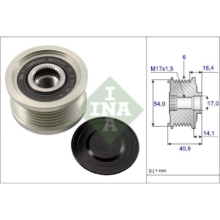 ALTERNATOR KASNAGI 03 DOBLO-AST.H-VCT.C-ZFR 1.9jtd FOR:DENSO 105-120Ah (AOF-250)