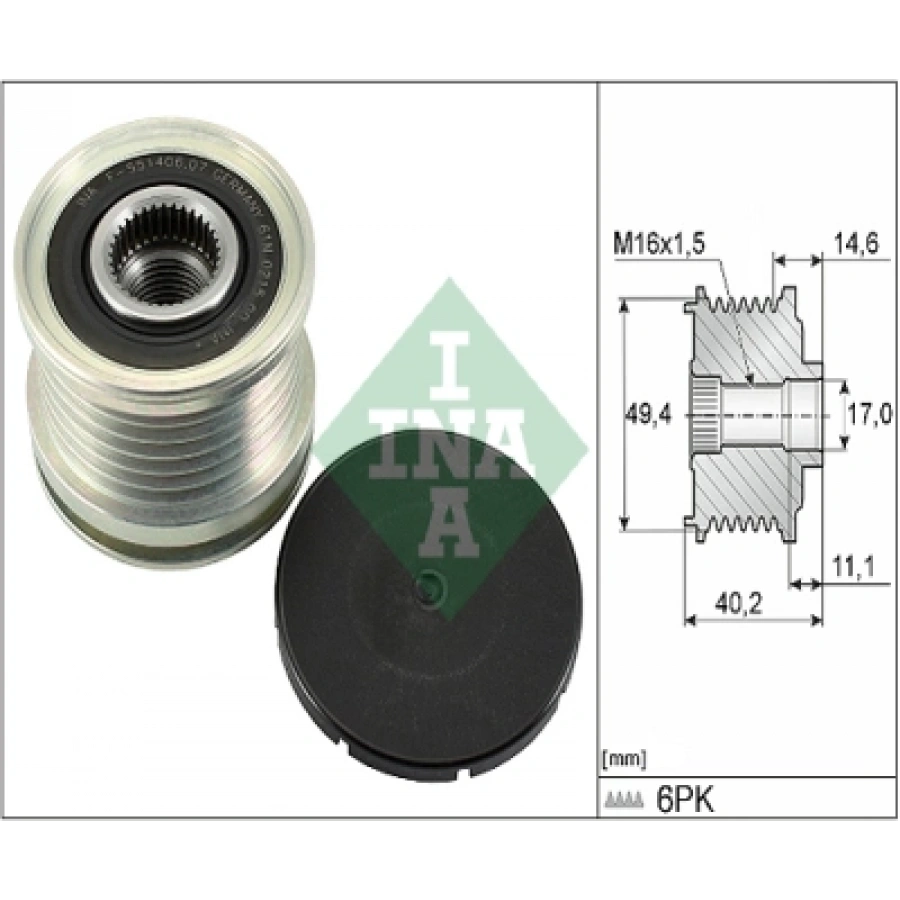 ALTERNATÖR KASNAGI 535012410 POLO-A4-A6-T6-AMAROK-GOLF CAGA-CDCA-CLHA-CLHB 1,6 TDI-2,0 TDI 01-