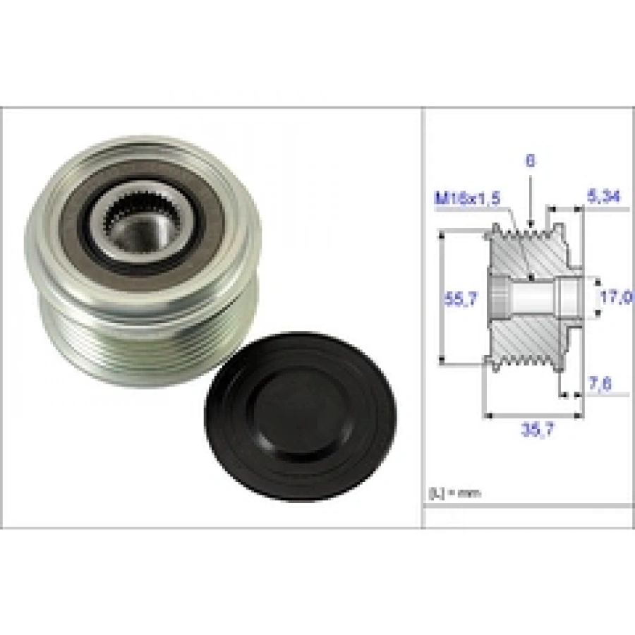 ALTERNATÖR KASNAGI 6 KANAL 35X17X60,9MM CAPTIVA ANTARA Z20S 07-
