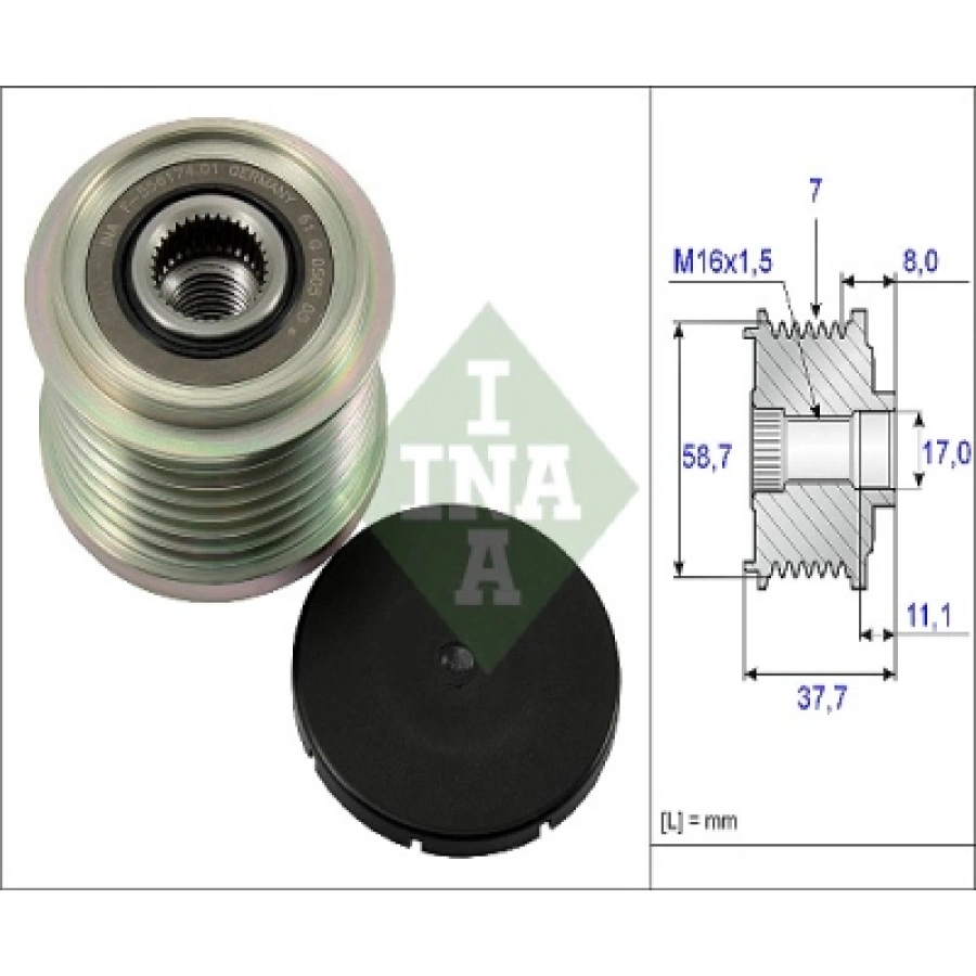 ALTERNATÖR KASNAGI (F-556174.01)2C1T 10300 BA KISA TRANSIT V-347 2.4 D 06-
