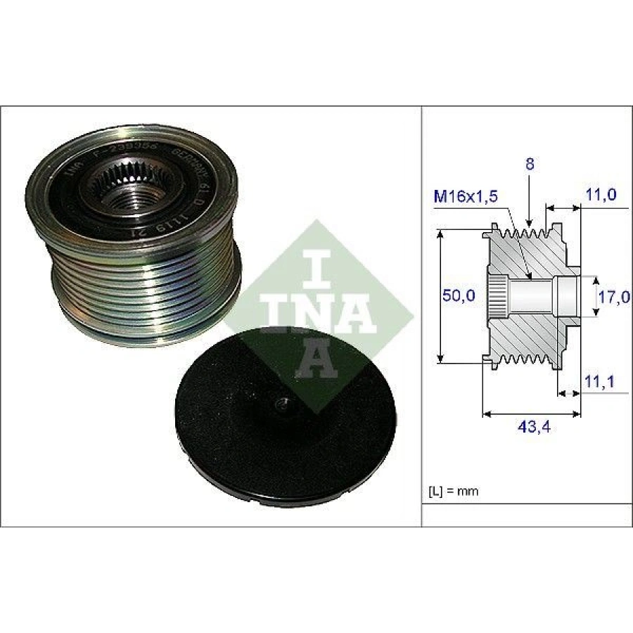 ALTERNATÖR KASNAĞI RULMANLI BMW E81 116İ-118İ-120İ-130İ 0612 E87 116İ-118İ-120İ 0412