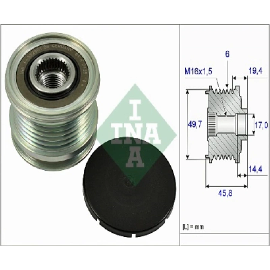 ALTERNATÖR KASNAĞI RULMANLI SPRINTER VITO VIANO C SERİ W204 C220 C204 -GLK SERİ X204