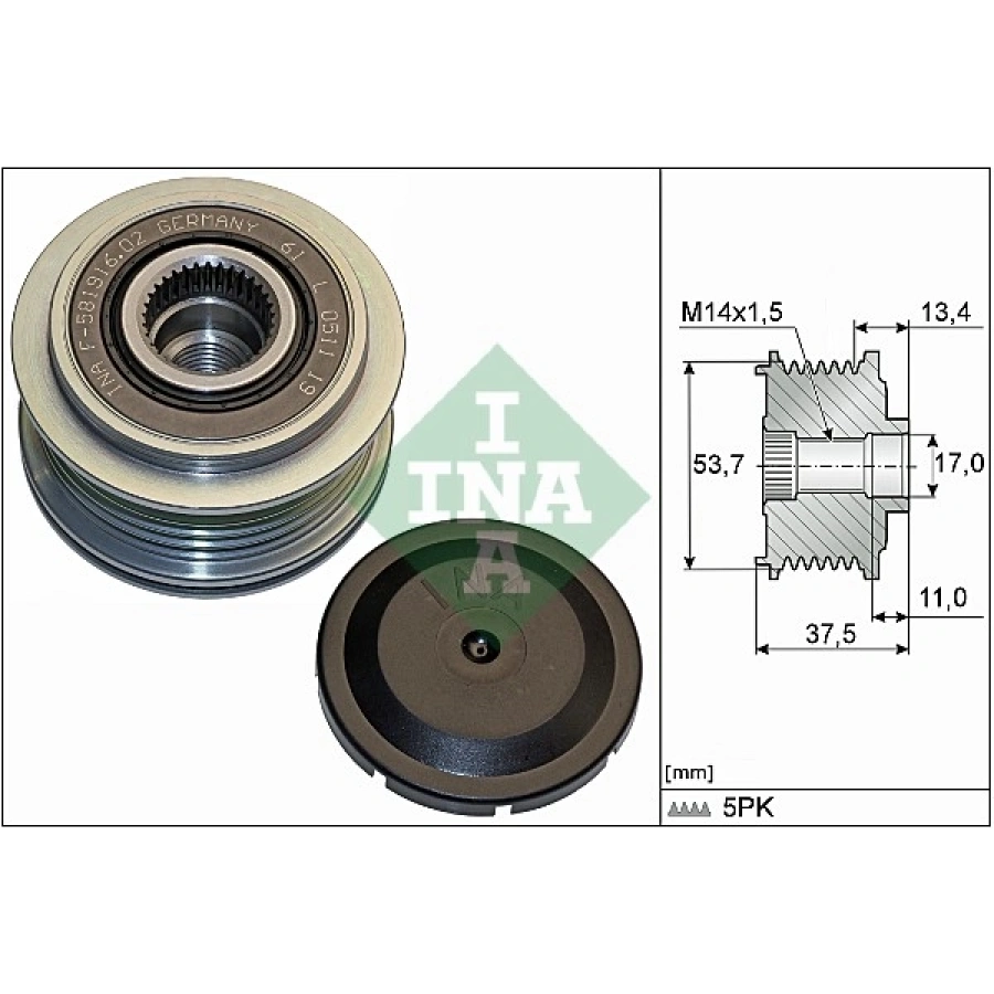 ALTERNATÖR KASNAGI SARZ KASNAGI EGEA/500L/CORSA E 0,9-1,2-1,4 15-