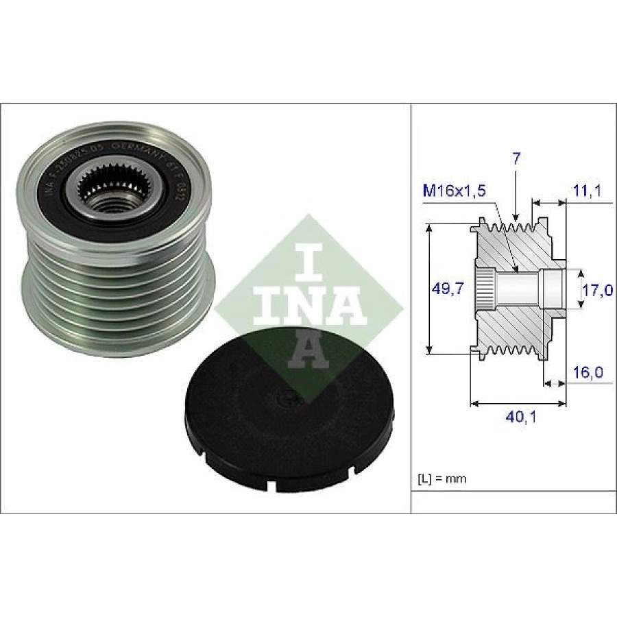ALTERNATÖR RULMANI KANALLI W221 S320 CDI 05
