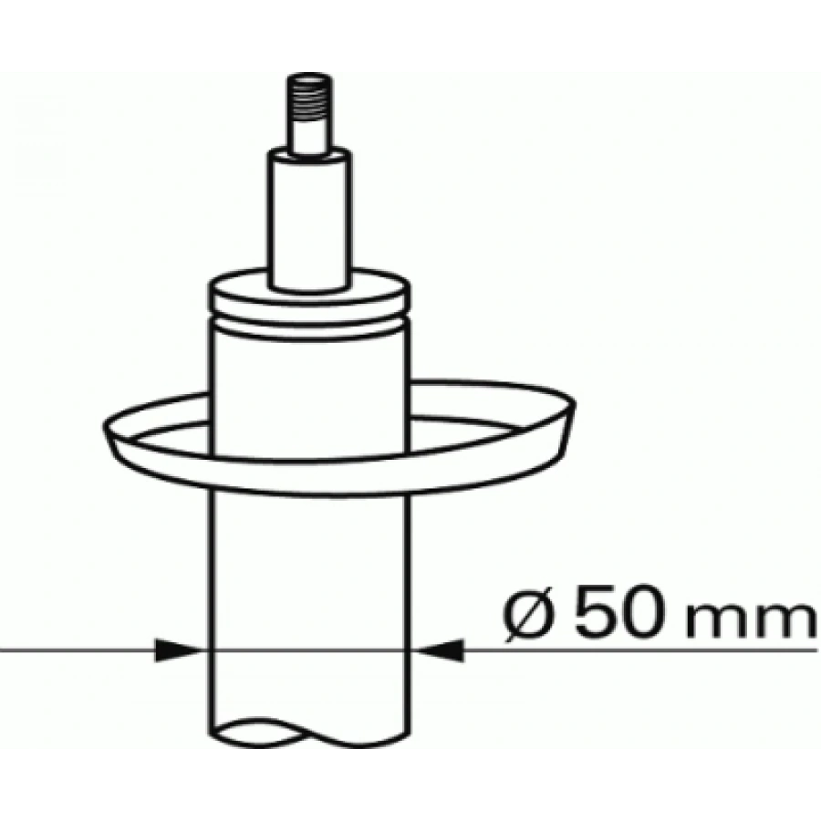 AMORTISÖR ÖN SAG/SOL (50 mm) GOLF5-GOLF6-JETTA-A3-LEON BM 04-13