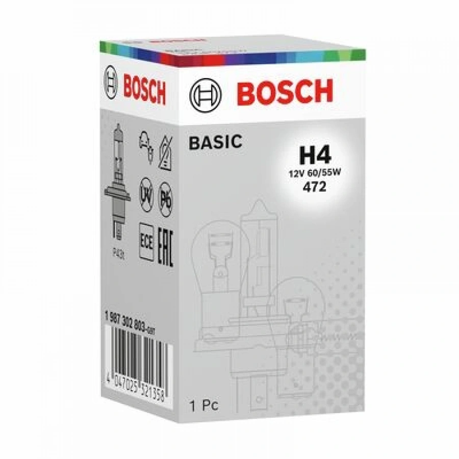 AMPÜL ECO H4 12V 60/65W P43t BM BM BM