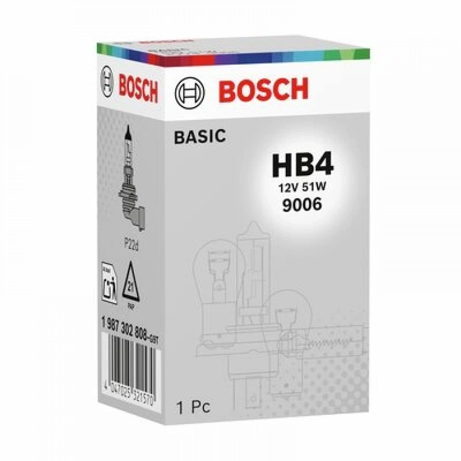 AMPÜL ECO HB4 12V 51W P22d BM BM BM