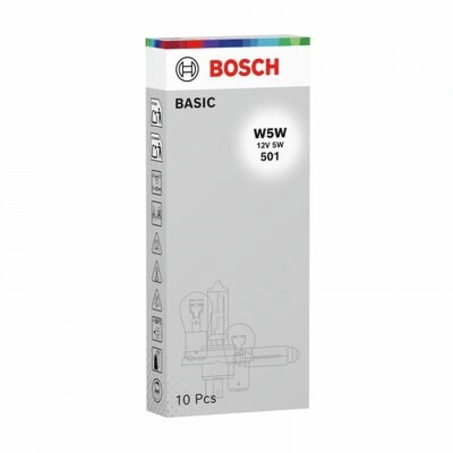 AMPÜL ECO W5W 12V 5W W2,1x9,5d DIPSIZ AMPÜL BM BM BM