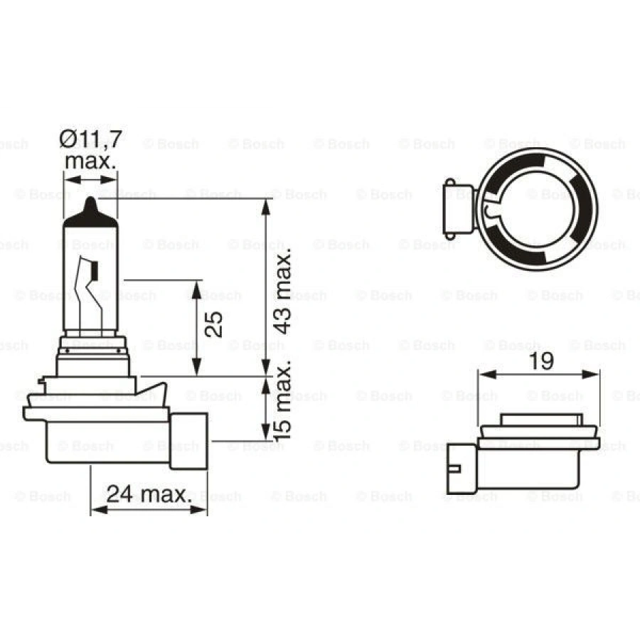 AMPÜL H8 ( 12V/51W)HB4 UNIVERSAL BM 97-