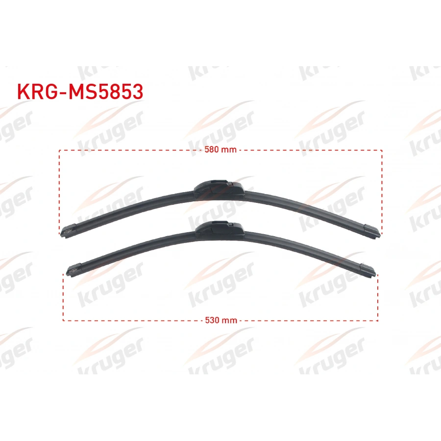ARAC BAZLI SILECEK SETI 580-530mm AUDI A6 (4A2-C4) / BERLINGO (M59) / JUMPER (U5,23) / DUCATO (243) / FORD TRANSIT T15 / MERCEDES CITAN / BOXER (U5) / PARTNER (M5) / KANGOO II / DISCOVERY IV