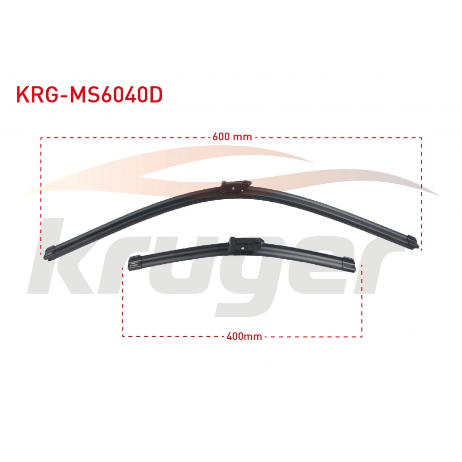 ARAC BAZLI SILECEK SETI 600-400mm VOLKSWAGEN [6R1,6C1] POLO 2009- / AUDI A1 SPORTBACK (8XA-8X1) / S1 SPORTBACK (8X) 2010-2018 / SEAT TOLEDO (KG3) 2012- / SKODA CITIGO / RAPID (NH3) 2011-