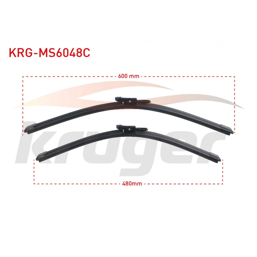 ARAC BAZLI SILECEK SETI 600-480mm VW GOLF VI (5K1) / JETTA (1K2) / PASSAT -362 / SCIROCCO -137,138 / AUDI A3 (8P1) / BMW SERISI 3 (F30) / X1 (E84) / MERCEDES CLA 117 / OCTAVIA (1Z3) / RENAULT KOLEOS