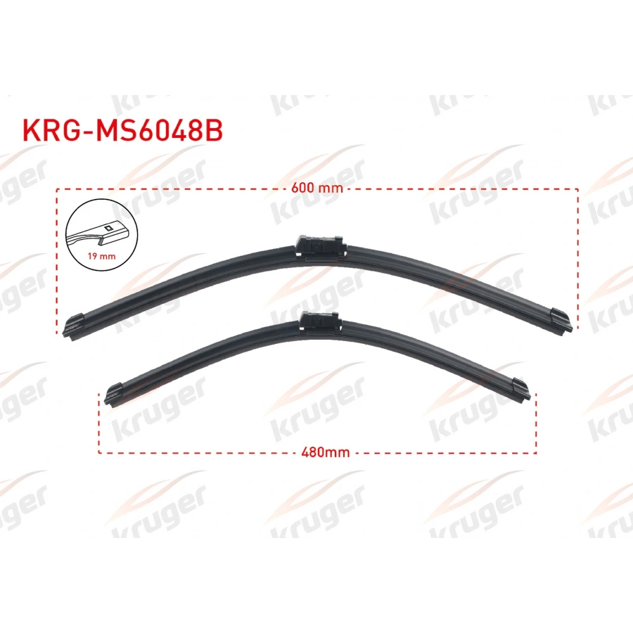ARAC BAZLI SILECEK SETI 600-480mm VW JETTA IV (162) 11-17/ CC CC (358) 11-/ GOLF VI CABRIOLET 13-/ PASSAT (3G2) 14-/ AUDI Q2 (GAB) 16-/ SKODA OCTAVIA (5E3) 14-