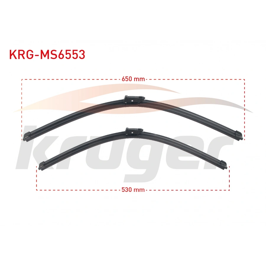 ARAC BAZLI SILECEK SETI 650-530mm VW TIGUAN (AD1- BT1) / AUDI A6 (4G2-C7) / A7 SPORTBACK (4GA) / RS7 SPORTBACK (4GA) / S6 (4G2-C7) / S7 SPORTBACK (4GA) / LAND ROVER RANGE ROVER EVOQUE (LZ,L551)
