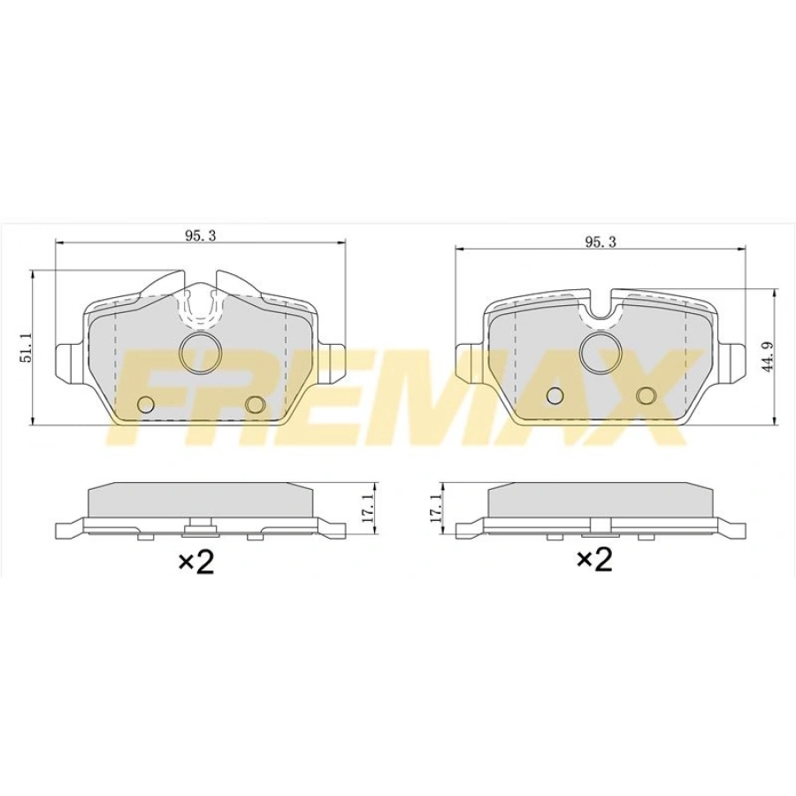 ARKA FREN BALATASI (CARBON FORMÜL) BMW E60-E61-E63-E64-E65-E66-X5 E70-X5 F15-X6 E71-X6 F16 2013-2018