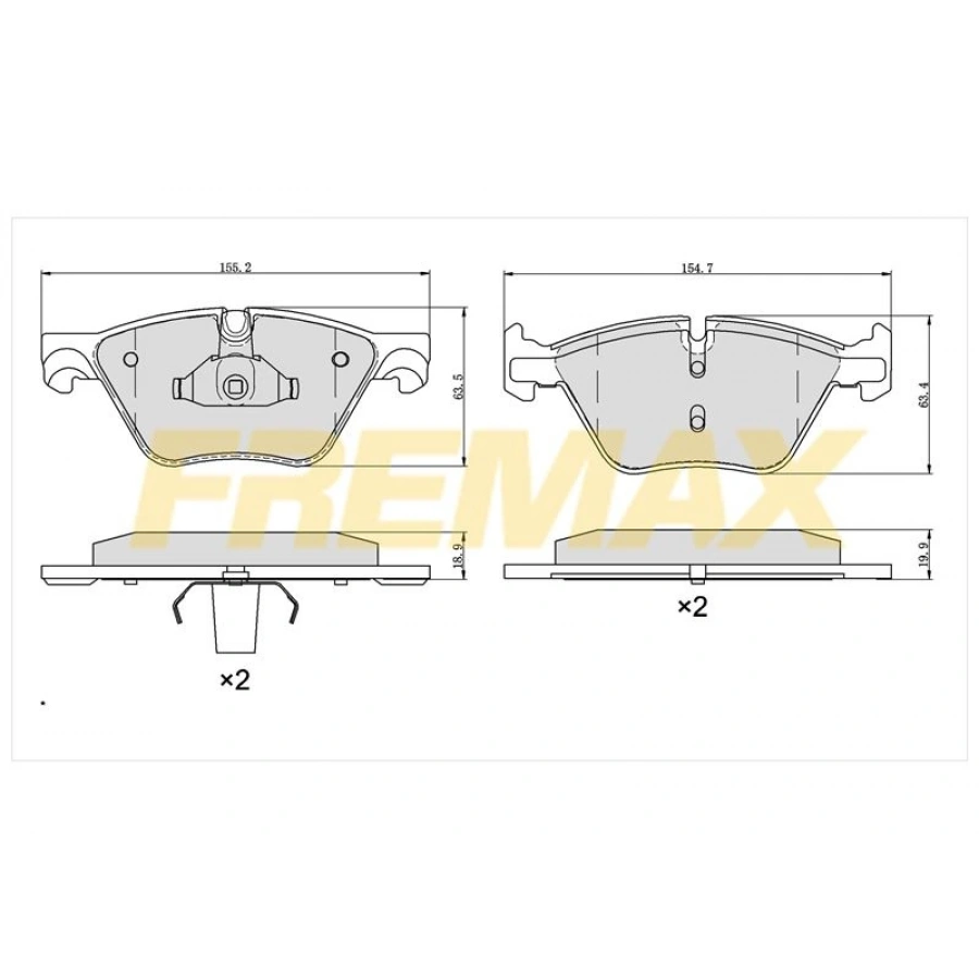 ARKA FREN BALATASI (CARBON FORMÜL)BMW F10-F11-5G30-G31-6G32 GT-7G11-G12-X3 F25-X4 F26