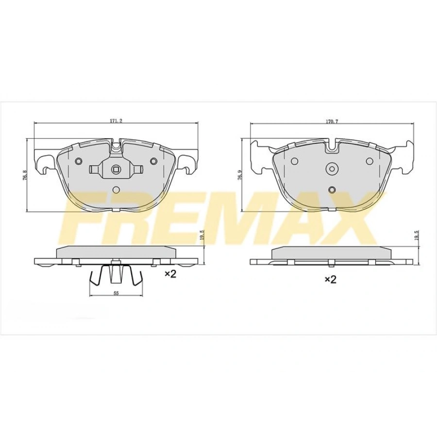 ARKA FREN BALATASI (CARBON FORMÜL) BMW X5 E70-X5 F15-X6 E71-X6 F16 2007-2020