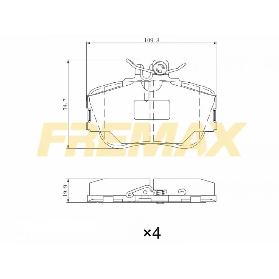 ARKA FREN BALATASI (CARBON FORMÜL) MERCEDES W202 ÇİFT PİMLİ 93-00