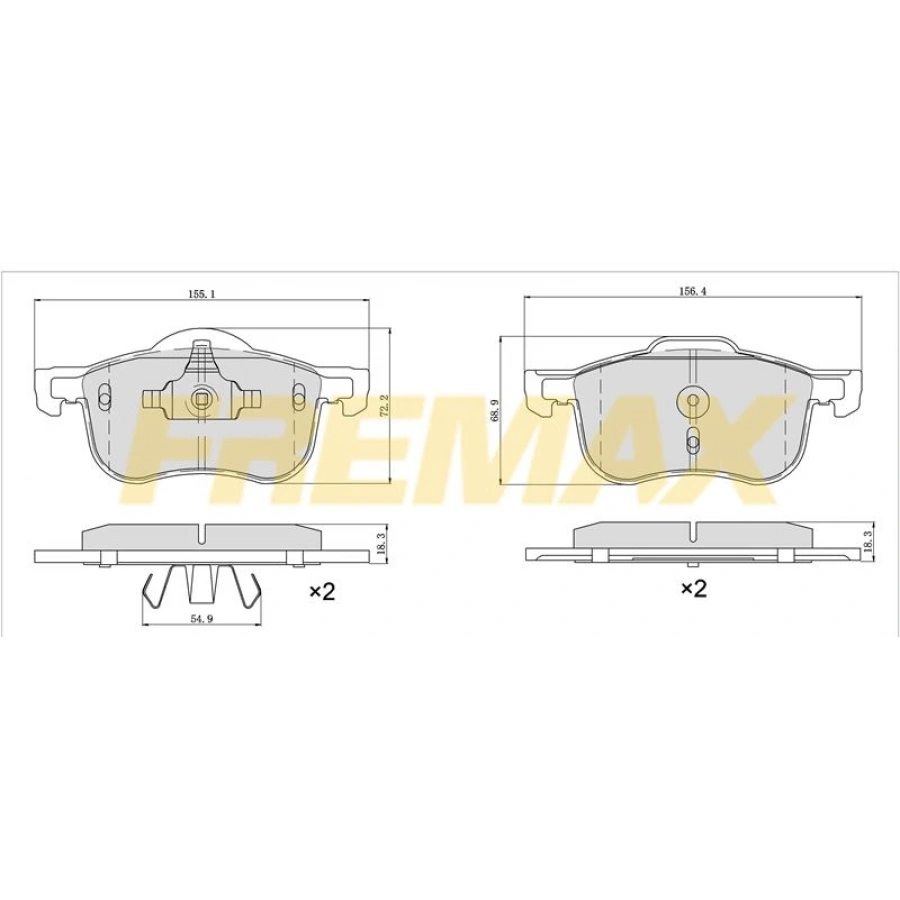 ARKA FREN BALATASI (CARBON FORMÜL) VOLVO S60I/S70/S80I/V70/XC70 96>