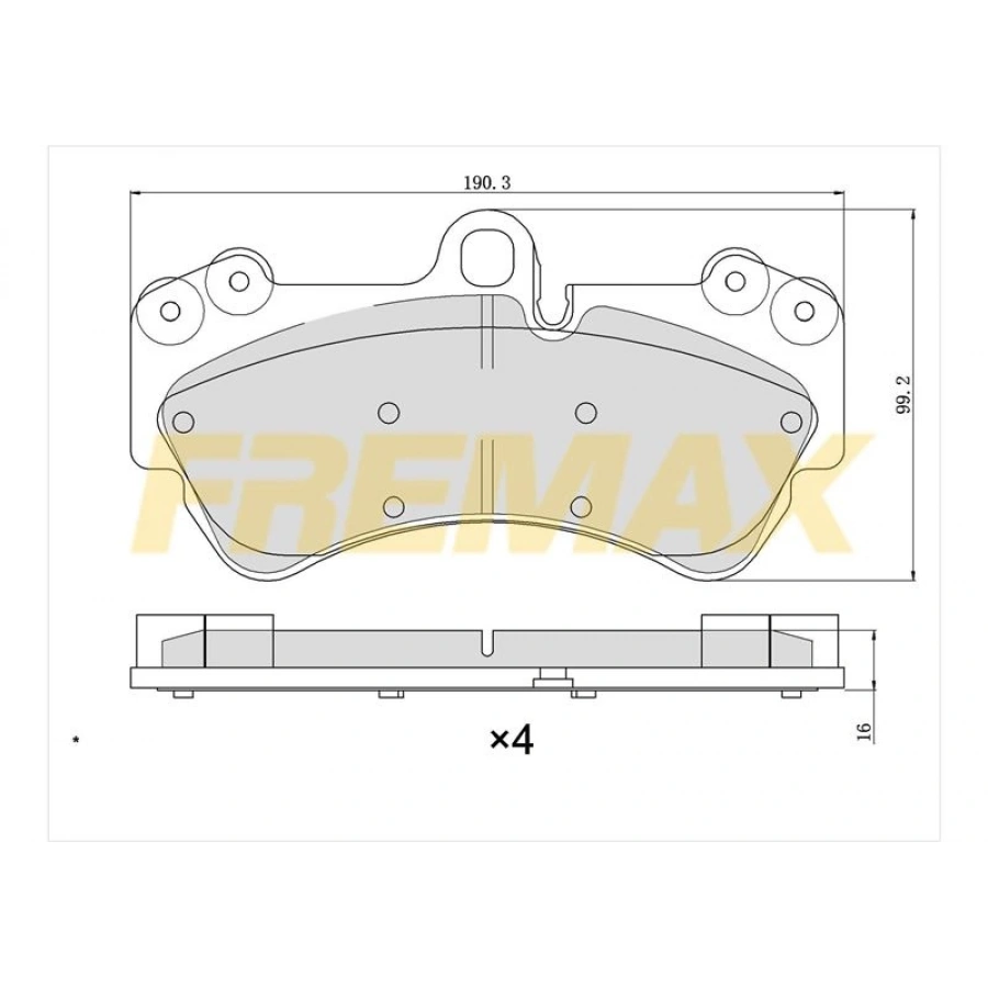 ARKA FREN BALATASI (CARBON FORMÜL) VW TOUAREG-Q7-CAYENNE 2004>