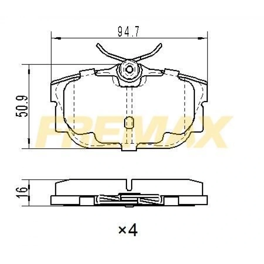 ARKA FREN BALATASI (CARBON FORMÜL) VW TRANSPORTER T4 91-2003 (FİŞLİ)