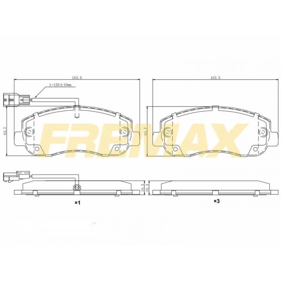 ARKA FREN BALATASI (CORBON FORMÜL) AUDI A4-A5-A6-A8-Q5 2010 (FİŞLİ)