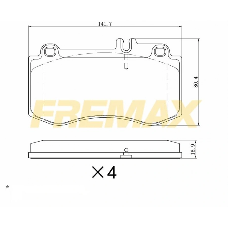 ARKA FREN BALATASI (CORBON FORMÜL) BMW F40-2F45-F46-X1 F48-F49-X2 F39 MINI-F54-F60 2014-2018