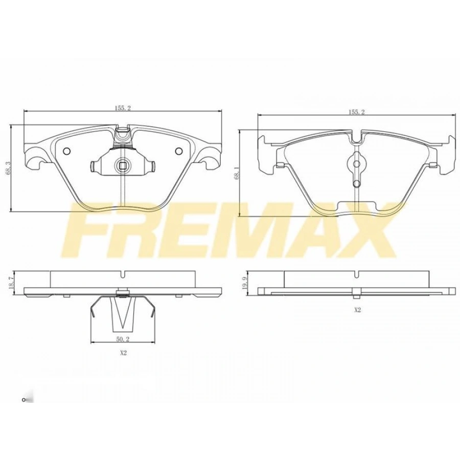 ARKA FREN BALATASI (CORBON FORMÜL) BMW G30-F90 2018-2024 3 SERİ G20-G80-G28 M3 20204 SERİ G22-G82 F10 -F11M5 5,25-5,30-5,35-X3 -X4-X5-X6-X7 2019