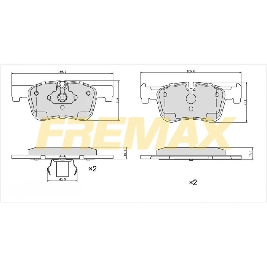 ARKA FREN BALATASI (CORBON FORMÜL) BMW M TECNIC F20-F21-F22-F23-F30-F31-F34-4F32-F33-F36