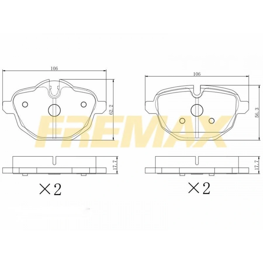 ARKA FREN BALATASI (CORBON FORMÜL) HYUNDAI BAYON -KONA-IONIQ-ACCENT BLUE/I10/I40/ELANTRA/TUCSON/RIO/STONIC-SOUL/CEED/RIO/AURIS/COROLLA 2013-2017