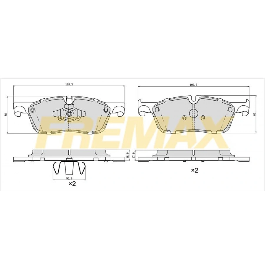 ARKA FREN BALATASI (CORBON FORMÜL)LAND ROVER RANGE ROVER DİSCOVERY SPORT EVOQUE 2014