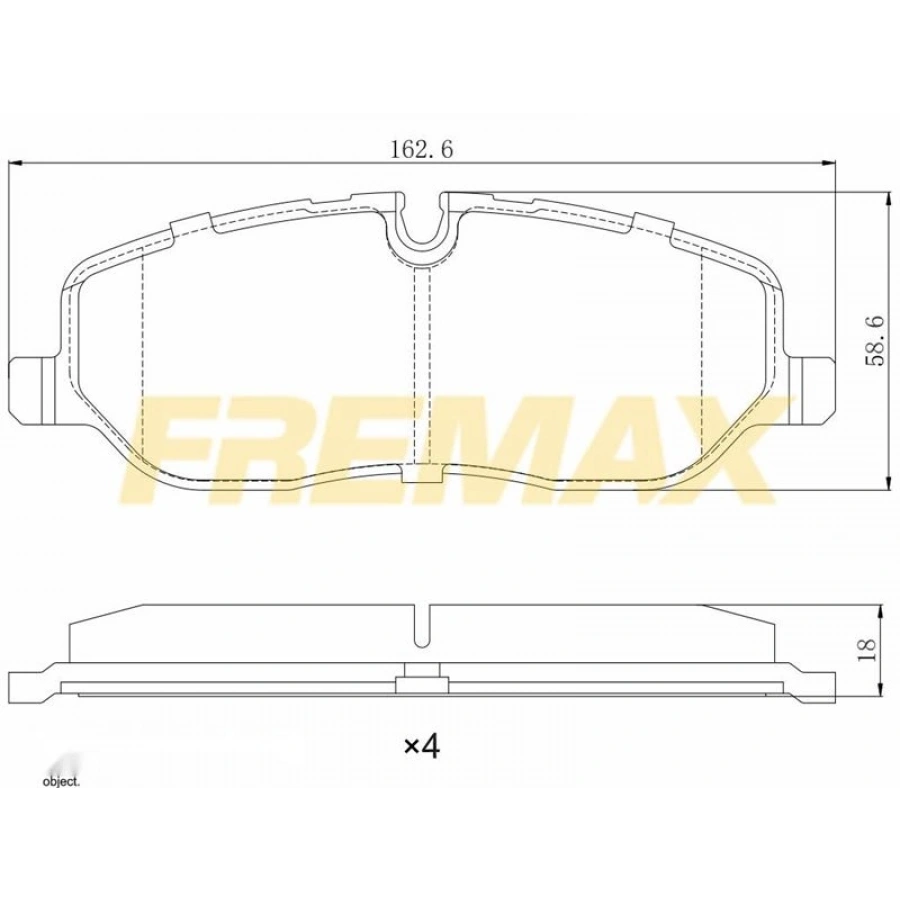 ARKA FREN BALATASI (CORBON FORMÜL) LAND ROVER RANGE ROVER DISCOVERY SPORT - III - IV 2003-2013