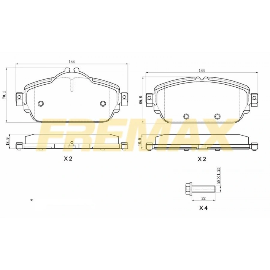 ARKA FREN BALATASI CORBON FORMÜL) MERCEDES W166-176-117-SLK172 2012-2018