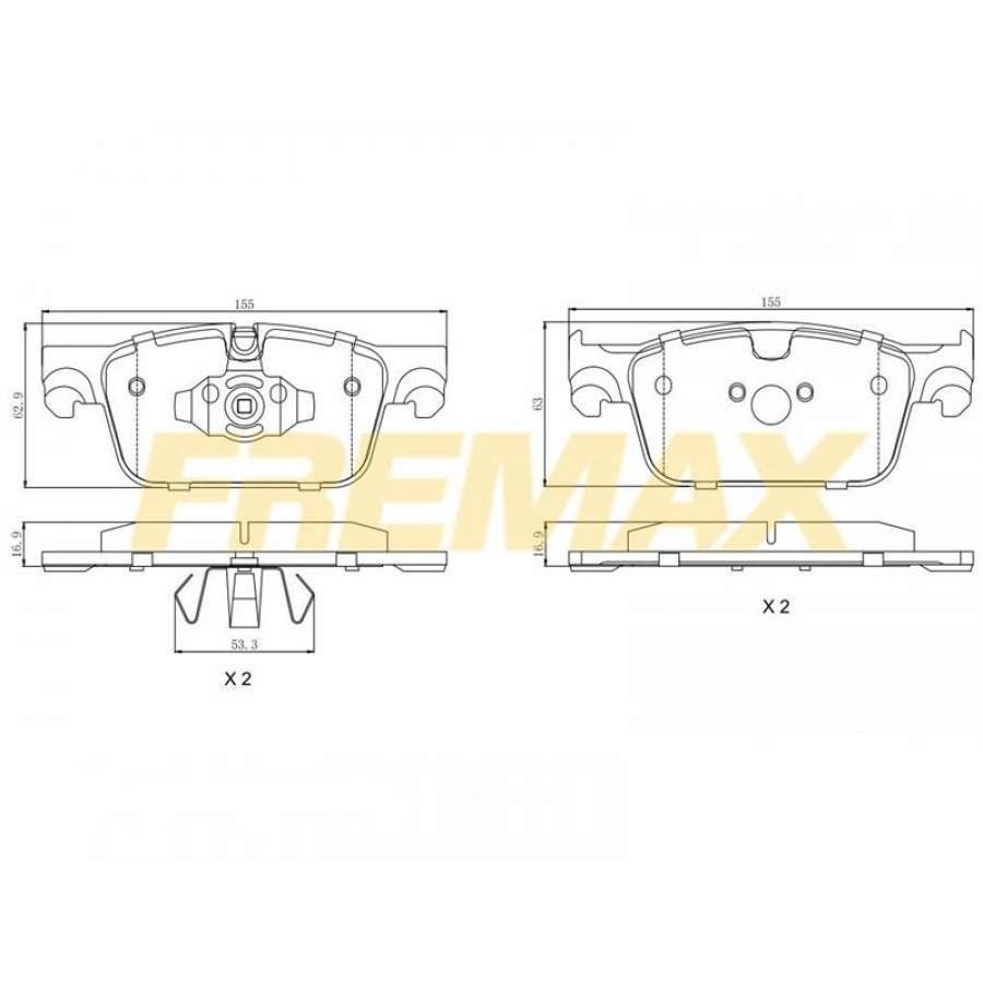 ARKA FREN BALATASI (CORBON FORMÜL) MERCEDES W205 2013