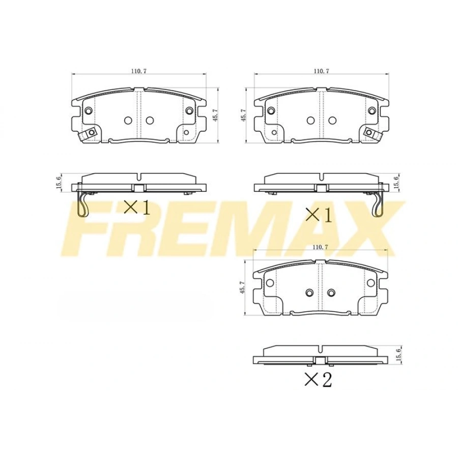 ARKA FREN BALATASI (CORBON FORMÜL) VOLVO VOLVO XC90 I 2003